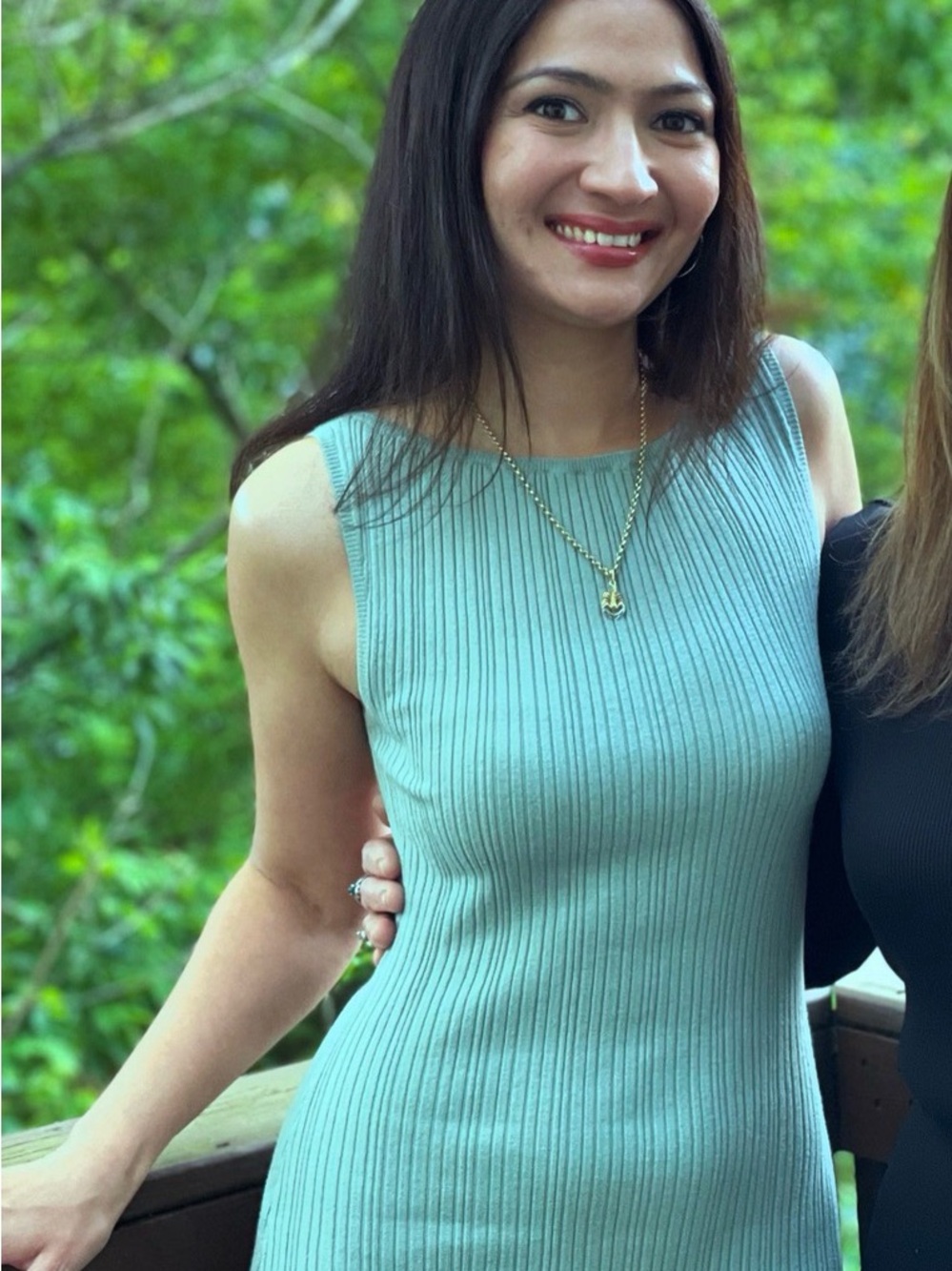 Abercrombie & Fitch Ribbed Maxi Dress